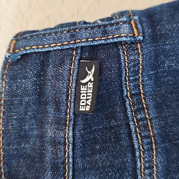 Eddie Bauer Boyfriend Midrise Slim Dark Wash Denim Jeans - Women's Size 8 - Picture 5 of 5
